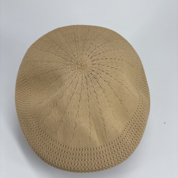 KANGOL Tropic Ventair 504 Mens Khaki Hat Flat Cap Flex - Picture 6 of 8